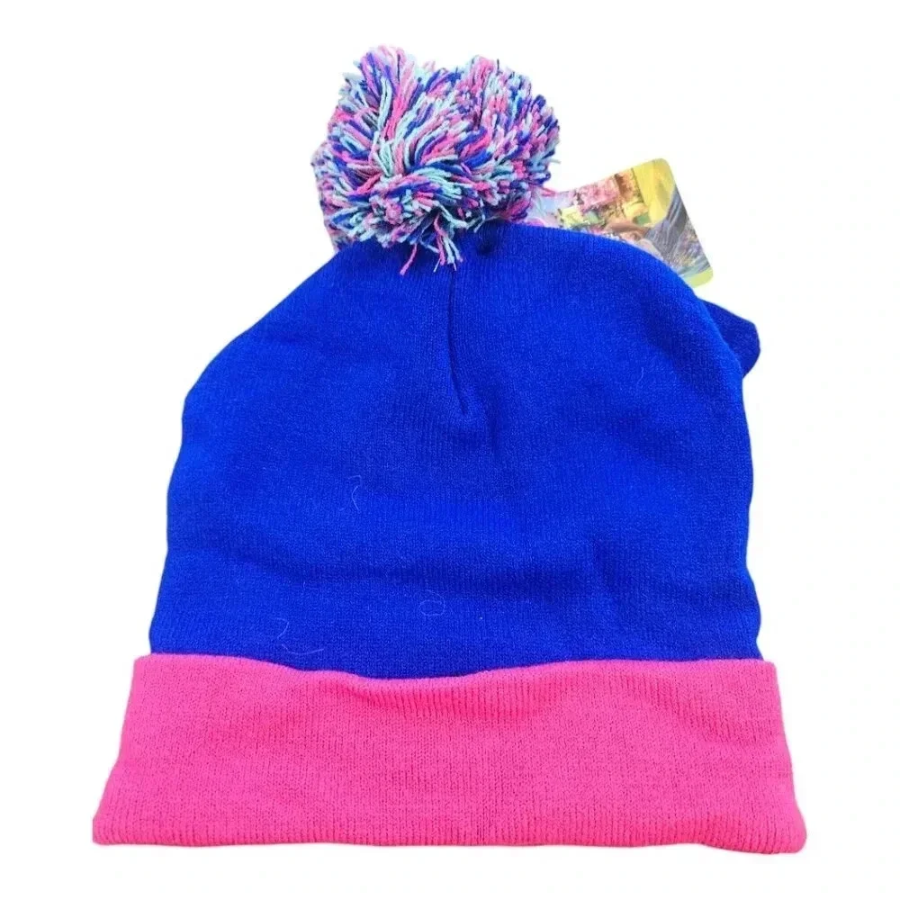 Disney Encanto Blue and Pink Winter Beanie Hat and Mitten Set